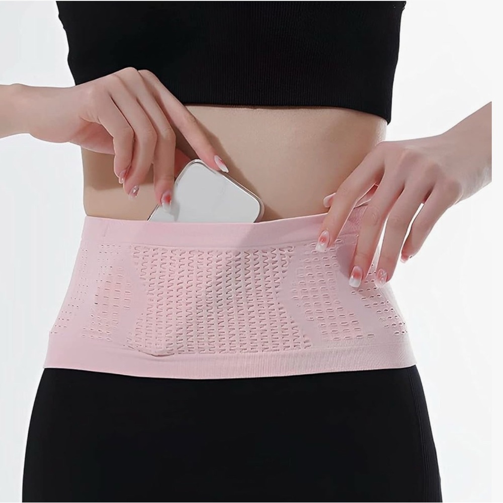 Running Belt, Concealed Waist Bag, Knit Breathable fabric, Fanny‎ pack - Picture 6 of 9